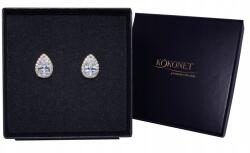Kokonet könnycsepp fülbevaló Finom Esküvői arany Swarovski (kolczyki DELIKATNE ŚLUBNE złote SWAROVSKI)