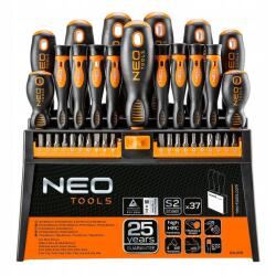 NEO TOOLS Neo Csavarhúzó készlet Csavarhúzók és csavarhúzófejek 37 db-os (Zestaw Śrubokrętów Neo Tools Wkrętaki 37)