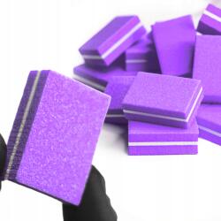 chila Mini Köröm Polírozó Blokk Buffer Polírozó 100/180 Lila 50 Db (POLERKA DO PAZNOKCI BUFFER 100/180)