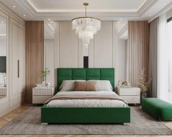 VOX bútor Charme franciaágy 180x200 Trinity Bottle Green