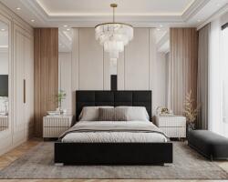 VOX bútor Charme franciaágy 160x200 Trinity Black