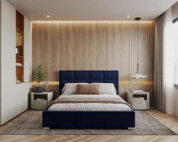 VOX bútor Charme franciaágy 120x200 Paris Deep Blue