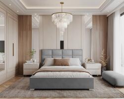 VOX bútor Charme franciaágy 120x200 Trinity Grey