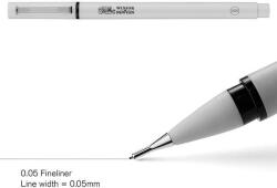 Winsor & Newton Fineliner tűfilc, fekete - 0, 05 mm