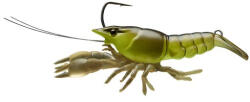 LIVETARGET Live Craw Finess Bait Chartreuse Black 63mm 11g Slow Sinking (lt203824)