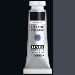 Lefranc Bourgeois L&B Linel extra fine gouache festék, 14 ml - 268, deep black