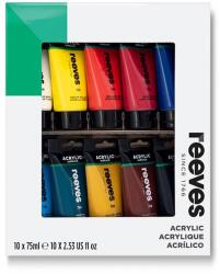 Reeves akrilfesték készlet, 10x75 ml