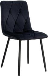  Scaun living din catifea cu design modern BUC 210 negru