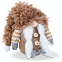 Family Collection Karácsonyi skandináv manó kettéválasztott, hosszú szakállal - 10x30cm