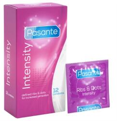 Pasante - bordázott, pontozott óvszer [12 db]