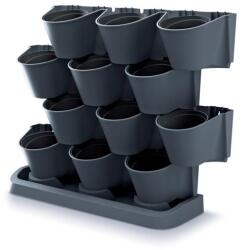 Prosperplast CASCADE GARDEN vízszintes kaspó készlet antracit (IO2W600S-S433)
