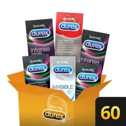 Durex Premium - extra élvezet óvszer csomag (6 x 10db) [60 db]