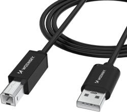 Wozinsky USB-A - USB-B Kábel 2m - Fekete (WKDDY3S)