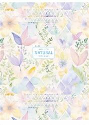 Shkolyaryk Publishing House Füzet, tűzött, A5, vonalas, 80 lap, SHKOLYARYK "Natural", vegyes (SB805240L) - pritone