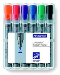 STAEDTLER Lumocolor 356 Flipchart Marker - 2 mm, 6 db-os Készlet