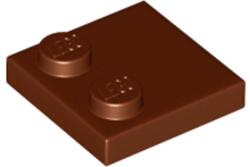 LEGO® Vörösesbarna módosított csempe 2 x 2 az egyik szélén bütykökkel (6196221)
