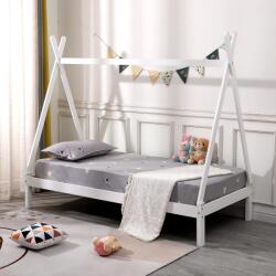  FENYŐ GYERMEKÁGY HÁZIKÓÁGY B12063 FEHÉR, 80x160 cm - irodaiszek