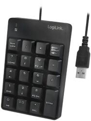Logilink 19-gombos USB numerikus billentyűzet fekete (ID0184) (ID0184)