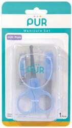 PUR Set manichiura albastru, 1 bucata, PUR