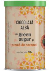 Laboratoarele Remedia Ciocolata alba cu green sugar si aroma de caramel, 250g, Laboratoarele Remedia