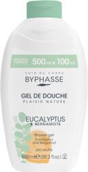BYPHASSE Gel de dus cu eucalipt si bergamota Plaisir Nature, 600ml, Byphasse