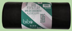 bibo - eco 100% újrahasznosított hulladékgyűjtő zsák, 135l - 20db/roll (70x110cm)