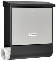 Burg Wächter London Set 68670 kerítésen kívüli postaláda újságtartóval (BW61470)