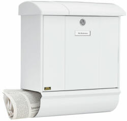 Burg Wächter Olymp Set 91600 postaláda újságtartóval fehér (BW32620)