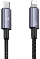 USAMS Ipad 2 Usams Adatkábel Type-C - Lightning, Cipőfűző, Sötétszürke