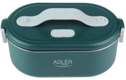 Adler Електрическа кутия за обяд Adler AD 4505, 800 ml, До 50C, Стоманен съд за храна, Зелен (AD 4505)