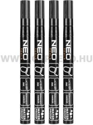 NEO TOOLS TOOLS fekete jelölőfilc, normál hegyű 4db (13-852)