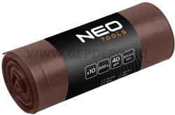 NEO TOOLS erősített szemeteszsák 200L 90x120cm húzószalagos 10db (15-995)