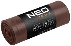 NEO TOOLS erősített szemeteszsák 120L 70x110cm húzószalagos 10db (15-994)