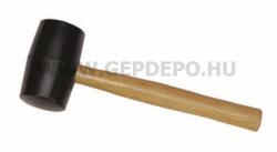 BAUTOOL gumikalapács fekete gumival, fa nyéllel 80 mm (4235800) - gepdepo