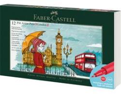 Faber-Castell London 12 db-os művészfilctoll készlet (FABER-CASTELL_FC267137) (FABER-CASTELL_FC267137)
