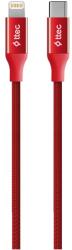 Ttec Кабел ttec - AlumiCable, USB-C/Lightning, 1.5 m, червен (8694470827681)