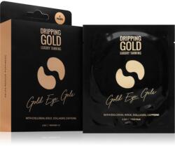 Dripping Gold Luxury Tanning Eye Gels feszesítő géles párnácskák a szemek alá hidratáló hatással 5 db