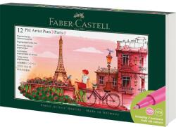 Faber-Castell Paris 12 db-os művészfilctoll készlet (FC267136) - officedepot