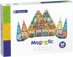 Bufnitel Joc magnetic - Parcarea masinutelor 88 piese (5.5 cm) (EDUC-CH1305) Jucarii de constructii magnetice