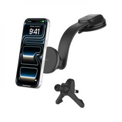 Belkin Boost Charge Autós Mágneses Vezeték nélküli töltő 15W szellőzőre fekete (WIC012HQBK)