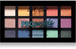 L.A. GIRL COSMETICS PRO Pastels палитра сенки за очи 18 гр