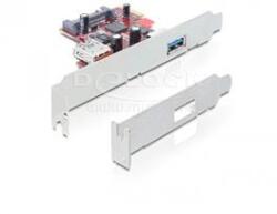 Delock PCI Express Card > 1 x külső 1 x belső USB 3.0 (DL89273) (DL89273)