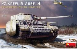 MiniArt Models 1/35 Pz. Kpfw. IV Ausf. H Nibelungenwerk1943-as köztes változat katonai jármű modell (35337)