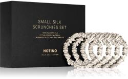 Notino Silk Collection Small Scrunchie Set set de elastice pentru păr din mătase culoare Cream