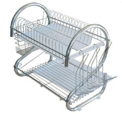 Sapir Többszintű Edénytartó, 1 tálca, ezüst (D1YHY0BBM)