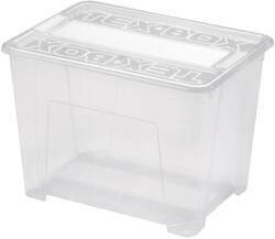 Heidrun Tex Box 3. Átlátszó Tároló doboz 21L 38x28x27, 2cm tetővel (407205)