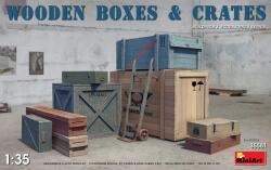 MiniArt Models Wooden Boxes and Crates ládák és dobozok modell kiegészítő (MI35581)
