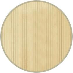 vidaXL kerek világos természetes bambusz szőnyeg 60 cm 0.45 kg (376975)
