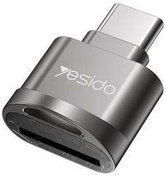 YESIDO - Kártyaolvasó (GS19) - OTG Adapter, Type-C to TF Kártya - Szürke