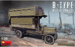 MiniArt Models 1/35 B-Type Military Omnibus katonai jármű modell (39001)